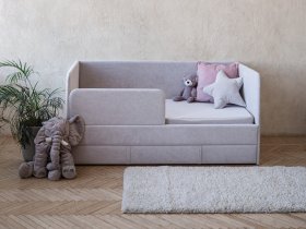 Диван-кровать Happy (светло-серый) в Элитном - ehlitnyj.mebel-nsk.ru | фото