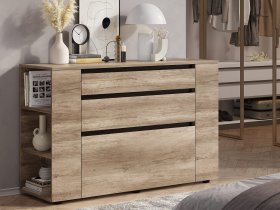 Комод КМ-06 Энигма (венге/дуб каньон) в Элитном - ehlitnyj.mebel-nsk.ru | фото