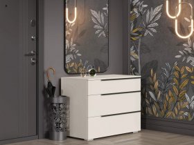 Комод с 3 ящиками Айри КМ-001 (кашемир) в Элитном - ehlitnyj.mebel-nsk.ru | фото
