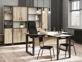 Комплект Гермес лофт (дуб крафт серый) в Элитном - ehlitnyj.mebel-nsk.ru | фото