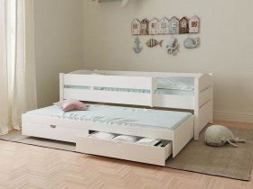 Кровать двухуровневая с ящиками «Лапландия» в Элитном - ehlitnyj.mebel-nsk.ru | фото