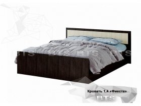 Кровать двуспальная 1,4м LIGHT Фиеста (BTS) в Элитном - ehlitnyj.mebel-nsk.ru | фото