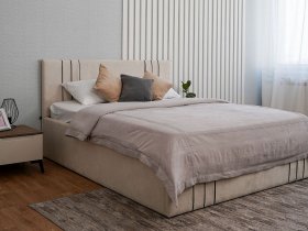 Кровать двуспальная 1,8м с подъем. мех. Леванте в Элитном - ehlitnyj.mebel-nsk.ru | фото