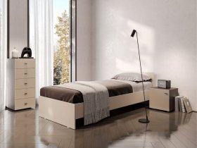 Кровать односпальная 0,9м Гиза в Элитном - ehlitnyj.mebel-nsk.ru | фото