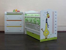 Кроватка детская Жираф с маятником в Элитном - ehlitnyj.mebel-nsk.ru | фото