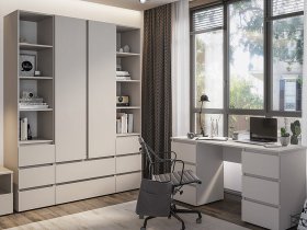Модульная детская Люмо (кашемир) в Элитном - ehlitnyj.mebel-nsk.ru | фото