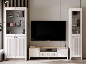 Модульная стенка Валенсия в Элитном - ehlitnyj.mebel-nsk.ru | фото