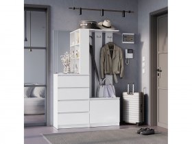 Прихожая Симпл ПР-04 (белый) в Элитном - ehlitnyj.mebel-nsk.ru | фото